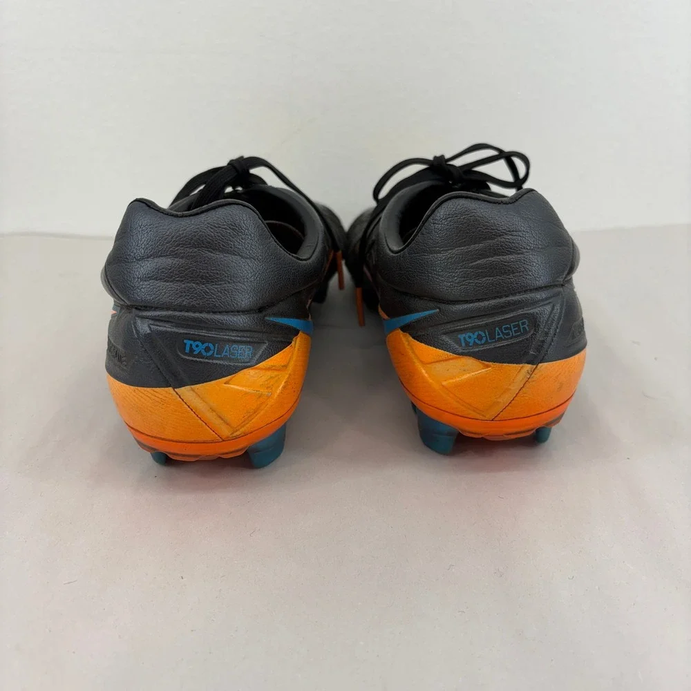 Nike Total 90 Laser IV FG Mens Soccer Cleats Black Orange Mens 12 Bag Kanga-Lite